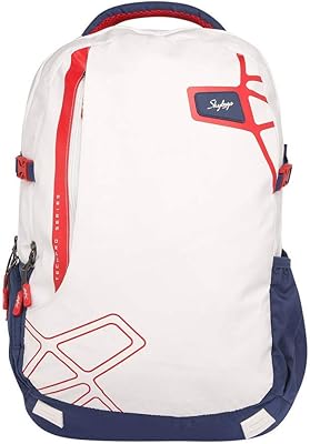 Backpack for laptop Skybags Aztec Pro 02 30 L, White (Aztek Pro 02).. DIAYTAR NIGERIA brings the market to your screen with thousands of affordable products delivered to your door.