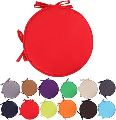 Colorful round chair cushions, interior and exterior, garden, patio, house - 28 cm/11 "in diameter, cushion cover for patio furniture, round garden cushions.. DIAYTAR NIGERIA connects desire with fulfillment through our affordable e-commerce platform.