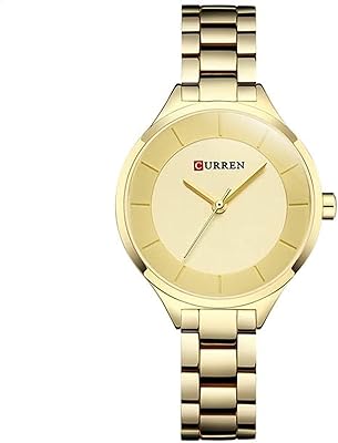 Analog watch for women with golden stainless steel case, golden dial and golden stainless steel bracelet, gold, bracelet.. Fast, easy, and affordable — that’s shopping the DIAYTAR Nigeria way.