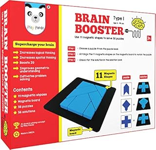 Play Panda Brain Booster type 1 (junior) 56 puzzles designed to stimulate.. DIAYTAR NIGERIA: Creating access to affordable products for every Nigerian with our swift delivery service.