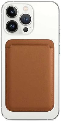 Robust leather portfolio with magsafe magsae magnetic card holder for Apple iPhone series 14/13/12, brown.. Your complete marketplace solution, DIAYTAR NIGERIA offers unbeatable value with delivery within the week.