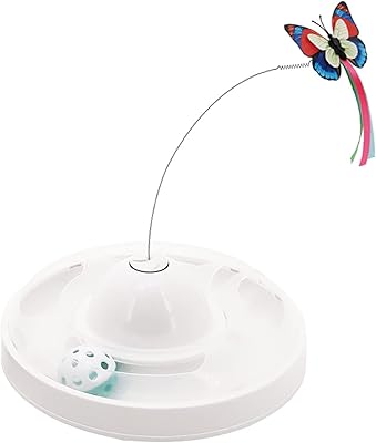 Interior interactive toys for Cat Electronic toy butterfly with automatic rotation with bullet.. DIAYTAR NIGERIA: Where value meets variety with reliable nationwide delivery in under 8 days.