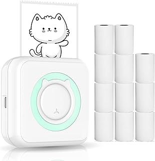 All-in-one photo printer Fawoonu Multifunction Multifunction Printer MINI-Wireless Instant Instant Instant Share of BT connection for smartphone with 11 rollers of 57 mm paper compatible with Android iOS.. Discover endless possibilities with DIAYTAR NIGERIA's comprehensive selection and reliable shipping.