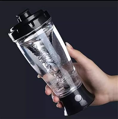 Bottle of self-agitative water for gymnastics protein, portable sports shaker bottle, electric juice mixer (black).. Experience the future of online shopping with DIAYTAR NIGERIA's extensive product range and competitive pricing.