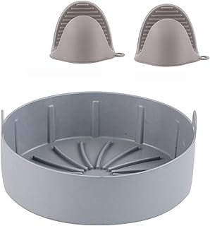 Silicone bowl for air frying with oven accessories easy to clean, food replacement for parchment liners after use, reusable silicone basket 8.74 "x 3.35", gray.. Shop with confidence at Nigeria's leading affordable e-commerce platform with reliable delivery services.