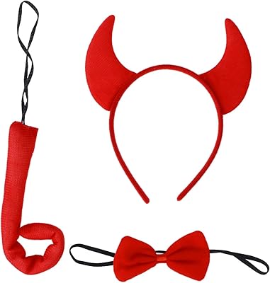Set of 3 -piece experimental costumes comprising a bow tie in horn hair and birthday party supplies for Photoaton, Type 6.. DIAYTAR NIGERIA: Your partner in affordable online retail with reliable delivery across the nation.