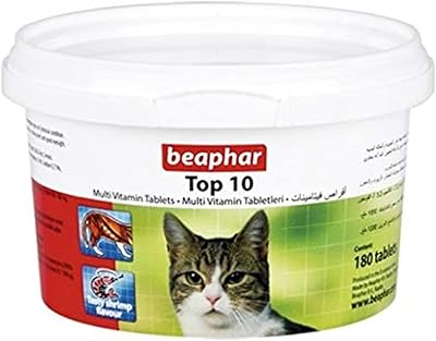 Beaphar - Top 10 multivitamins for cats (180 tablets).. DIAYTAR NIGERIA brings the marketplace experience online with affordable and reliable delivery service.
