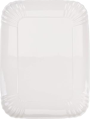 Porcelain Silette trays 26 x 34, white, 34 x 26 x 3 cm.. Shop smart with DIAYTAR NIGERIA's vast selection and enjoy affordable shipping in just 5-8 days.