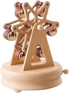 Acofun high wheel music box, Christmas ornaments for girls, quality wooden music box with European castle with small magnetic car moving - plays the castle song in the sky.. DIAYTAR NIGERIA: Where affordability and variety meet with convenient delivery within 8 days.