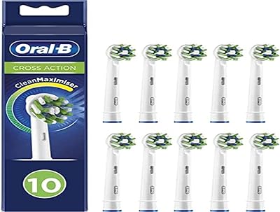 Oral-B Crusction electric toothbrush with Clean Maximizer technology, tilted hairs for deeper elimination of dental plaque, pack of 10, suitable for mailbox, white.. Experience the convenience of boundless shopping with DIAYTAR NIGERIA's affordable platform and quick shipping.