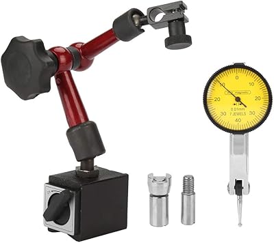 Watch dial indicator, solid and flexible magnetic basic support with lever dial test, precision scale and mounting accessories.. Shop with intention at DIAYTAR NIGERIA, offering thousands of products at budget-friendly prices.