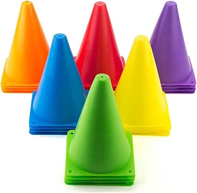 Set of 30 mini mini football training cones for children, 7 inch, markers of agile football and basketball training cone suitable for outdoor and interior games.. DIAYTAR NIGERIA delivers happiness in 5-8 days with our affordable and diverse product range.