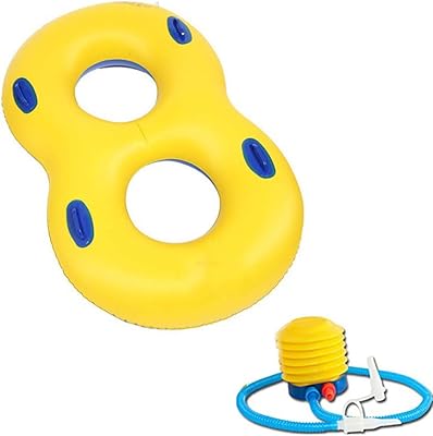 Double 8 Word Ring, Double engine swimming float, filter vacuum cleaner with handles and Pump A, for pool and personal effects.. DIAYTAR NIGERIA revolutionizes e-commerce with our affordable prices and dependable delivery timeframes.