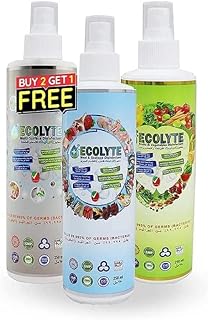 All-in-an Ecolyte+ set (250 ml, 3 rooms) Buy 2, get 1 free | Multi-surface disinfectant | Disinfectant for fruits and vegetables | Disinfectant for meats and seafood | Complete natural disinfectant kit.. DIAYTAR NIGERIA transforms dreams into deliveries with our affordable prices and 5-8 day shipping.