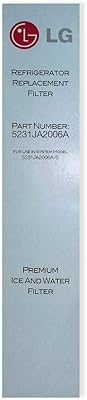 Internal original replacement water filter for LG LT600P refrigerator.. Experience shopping without compromise at DIAYTAR NIGERIA, with vast selection and quick delivery.