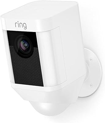 Ring Wi-Fotlight Ring camera, rechargeable battery, LED pocket lamps, bidirectional conversation, HD live broadcast, exterior, motion sensor, night vision, white.. DIAYTAR NIGERIA: Bringing affordable shopping solutions with a diverse product catalog delivered nationwide.