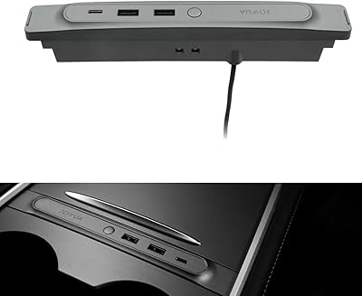 Mini GOA LED Diffusion Strip Compatible with Tesla Model Y and Model 3 2021-2023, USB-C port and 2 USB-A ports (36 W).. Your home for smart shopping — DIAYTAR Nigeria delivers fast and cheap.