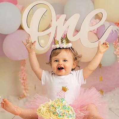 A wooden panel for 1st anniversary party, cut letter, a sign for prenatal party, wall decoration and chair display.. You choose it, we deliver it — DIAYTAR Nigeria makes shopping easy.