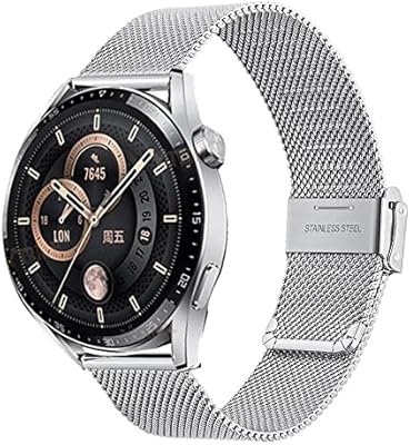 Dado Milanese replacement bracelet compatible with Huawei Watch GT3 46 mm, type stainless steel mesh with loop.. Experience shopping freedom with DIAYTAR NIGERIA's comprehensive marketplace delivered within 8 days.