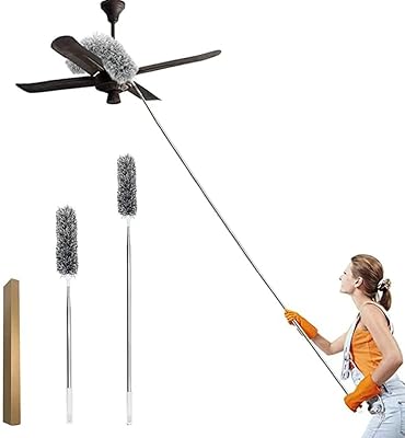 Urbazaar microfiber plumeau with extension and protective head cover - no scratches on the ceiling, extra length feather of 110 inches to clean the high ceiling fan, the interior ceiling, the spider canvas, the dust of the spaces (B).. Discover the perfect balance of price and convenience with DIAYTAR NIGERIA's nationwide e-commerce platform.
