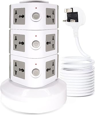 Universal Padum Multiprise Vertical Multiprise (110 V-2550 V) with 2 USB Ports Load station.. From household needs to gadgets, DIAYTAR Nigeria has it all.