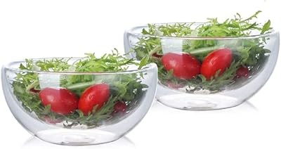 1 Chase®️ Saladier in double -walled borosilicate for pasta, matcha, rice and soup, hot and cold service bowls, fruit bowls, lot of 2 (500 ml).. Explore fashion, tech, home goods, and more on DIAYTAR Nigeria — always affordable, always fast.
