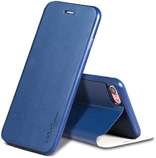 FIP X -Level colorful leather flap case with support and rear shell for Apple iPhone 7 - Blue.. DIAYTAR NIGERIA revolutionizes online retail with our extensive selection and dependable shipping service.