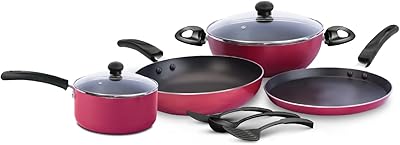 Impexye Kuk9 non -stick kitchen battery, 9 pieces.. Discover shopping reimagined with DIAYTAR NIGERIA's extensive catalog and 5-8 day delivery service.