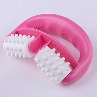 Leg masseur, 1 piece, manual muscle masseur with round handle, cellulite massage roller for legs, arms, back, tool for relieving muscle pain and muscle relaxation (pink).. DIAYTAR NIGERIA: The marketplace that brings affordable products to every Nigerian home in under 8 days.
