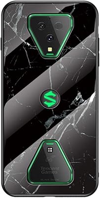 Hekaser Black Shark 3 shell, marble, anti-fall, anti-shock, anti-scratch, TPU glass shell, beautiful cover for Xiaomi Black Shark 3 6.6 inch-Black.. DIAYTAR NIGERIA combines extensive product options with budget-friendly prices, delivered in 5-8 days.