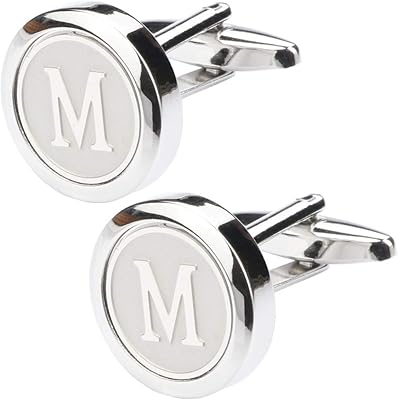 26 classic stainless steel cufflinks for men, alphabet cufflinks for business wedding shirts from A to Z, metal.. DIAYTAR NIGERIA bridges the gap between desire and affordability with nationwide delivery in under 8 days.
