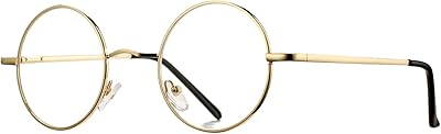 Glasses with transparent glasses without pro acme prescription with small round metal frame.. Discover the perfect balance of price and convenience with DIAYTAR NIGERIA's nationwide e-commerce platform.
