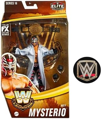 6 -inch articulated figurine from the WWE Elite Legends series (Rey Mysterio).. DIAYTAR NIGERIA brings the marketplace home to you with affordable prices and delivery in 5-8 days.