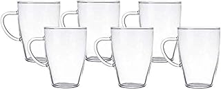Agatha tea cup 0.35 L (batch of 6), borosilicate glass (heat resistant), is suitable for hot drinks... Get more for less on DIAYTAR Nigeria — Nigeria’s favorite e-commerce platform.