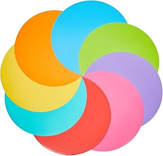Package of 24 dry-erased office points, circles to take off and stick for classrooms, white tables and school activities, 8 rainbow colors (11 inch).. DIAYTAR NIGERIA: Revolutionizing how Nigerians shop with affordable prices and prompt delivery services.