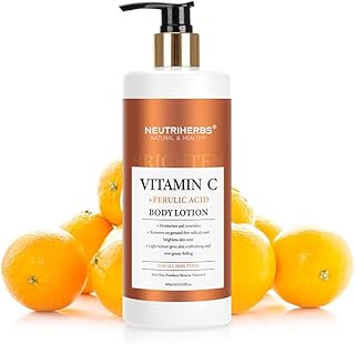 Nutriherbs body milk for women for dry skins with vitamin C + Ferulic acid, natural body lotion which hydrates and nourishes all skin types, bottle pump of 13.52 fl oz.. Shop with intention at DIAYTAR NIGERIA, offering thousands of products delivered nationwide in days.