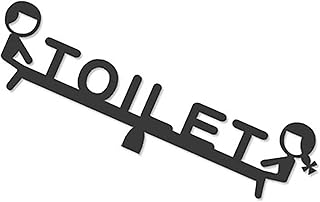 Toilet panel, fun door panels with adhesive tape for perfect fixing in less than a minute, toilet symbol for all sexes - toilet decoration for guests.. Affordable choices, delivered fast — that's the DIAYTAR Nigeria promise.