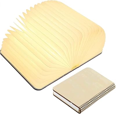 Wooden folding book lamp, creative LED lamp, Rechargeable portable book lamp by USB, 5 -colored decorative LED table lamp with magnetic design, creative gifts for classmates.. Your favorite brands are just a click away on DIAYTAR Nigeria.