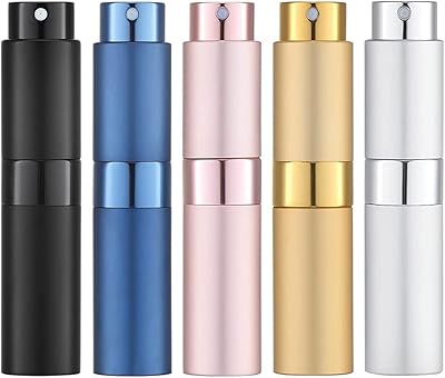 Rechargeable travel perfume atomizer, mini empty spray bottle, liquid diffuser after 5 -piece shaving 8 ml (five colors).. Order today, receive this week — shopping with DIAYTAR Nigeria is that simple.