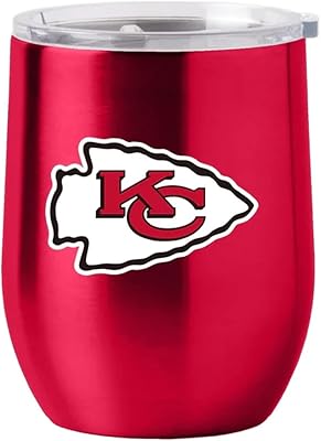Logo brands 616-S16CB-1: curved drink in 16 oz stainless steel from Kansas City Chiefs.. DIAYTAR NIGERIA: Where every Nigerian finds what they need at prices they can afford, delivered promptly.