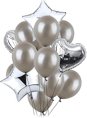 Party Time - 12pcs aluminum and latex balloons for the Valentine's Day Love Ballons Love Heart Romance Ballons in Latex Balloons Photo For Application of Wedding Anniversary (12 inches).. Spend less, get more — that’s the DIAYTAR Nigeria promise.