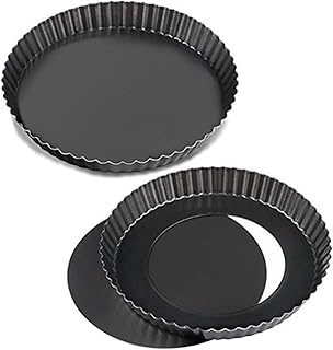 DELFINO 2 pieces 9 -inch non -stick quiche mold, removable removable background pie pan.. Everything you need is on DIAYTAR Nigeria — just a click away.