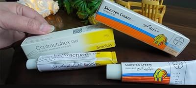 Gel contractubex 20g & crème cicatrice skinorine 10g.. DIAYTAR Nigeria offers great deals, a huge product variety, and delivery in under a week.