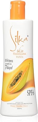 Silching lotion for Silka skin, papaya extract, 200 ml.. Experience the convenience of online shopping with DIAYTAR NIGERIA's reliable 5-8 day delivery service.