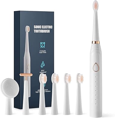 ALYKDON IPX7 waterproof toothbrush, USB loading with ultrasonic vibrations for adults, 6 brushing modes, smart timer.. Shop smarter with DIAYTAR NIGERIA's vast product range and budget-friendly delivery within the week.