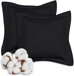 Lot of 2 European square pillowcases, 26x26, black, united, 100 % Egyptian cotton, 600 wires, magnificent European decorative cushion covers with bridle of 2 ".. DIAYTAR Nigeria is your reliable online shopping destination offering an extensive range of products across all categories. Enjoy fast nationwide delivery in just 5 to 8 days and some of the lowest prices in the market.