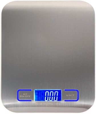 Size 11lb/5000g electronic kitchen balance digital food balance in stainless steel lcd steel tools high precision measurement tools.. You shop, we deliver — quick and easy with DIAYTAR Nigeria.