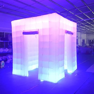 2 -door inflatable photo cabin enclosure, with LED light, fan, remote control, portable photo background tent of 8.2 x 8.2 x 8.2 feet for advertising, shopping centers, events, professional fairs.. DIAYTAR Nigeria brings you closer to everything you need — fast delivery, low costs, and variety.