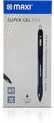 Maxi Pen Gel 0.7 mm Set of 12 black pens GP7BL.. Shop without boundaries at DIAYTAR NIGERIA, offering affordable products with convenient delivery times.