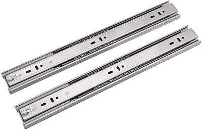 Drawer lights with soft closing, 14 inches, 1 pair - 14 inches in robust stainless steel with fully stretchy ball bearings for drawers (14 inches).. DIAYTAR NIGERIA connects your desires with reality through our affordable e-commerce platform and quick delivery.